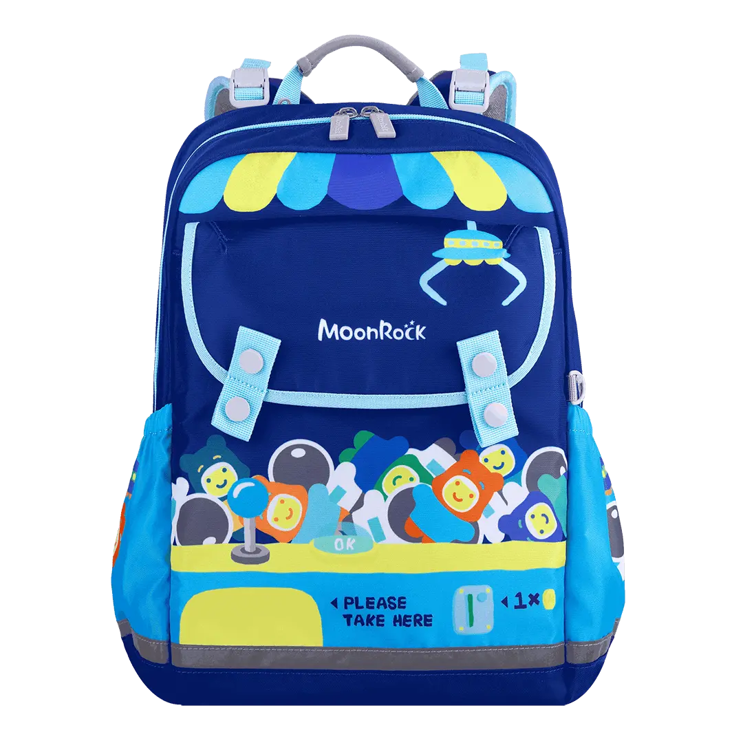 SS100P-2210 MoonRock Ergonomic Schoolbag -Claw Me If You Can-Blue